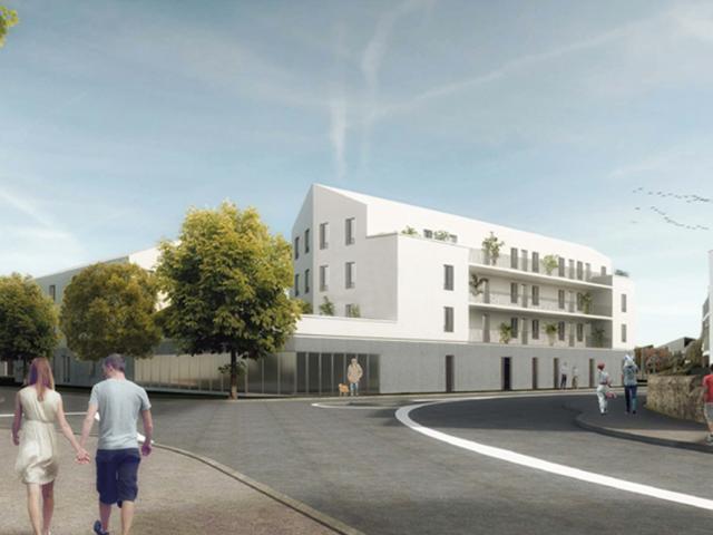 Plan de masse du projet urbain Croix Hubin